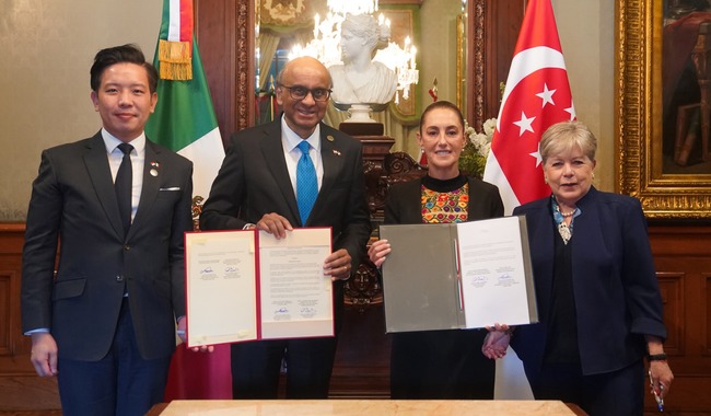 México y Singapur fortalecen marco jurídico de cooperación bilateral